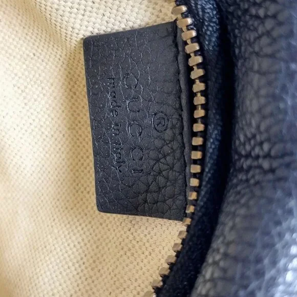 Gucci Waist Pouch Black Leather 450-080725